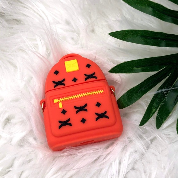 MCM orange backpack AirPod case - Picture 2 of 2